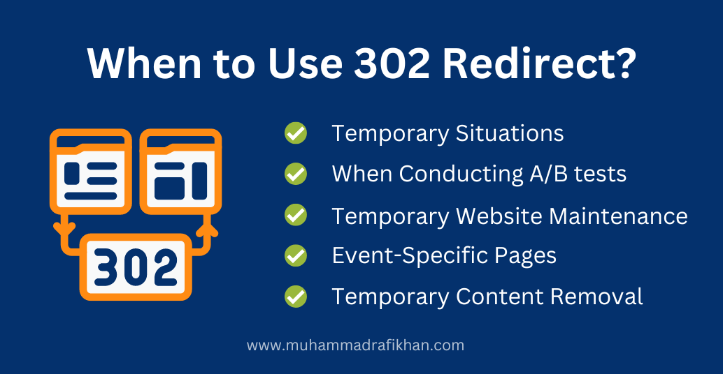 When to Use 302 Redirect